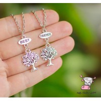 Кулон для двоих друзей "Best Friends. Пышное дерево. Цена за набор